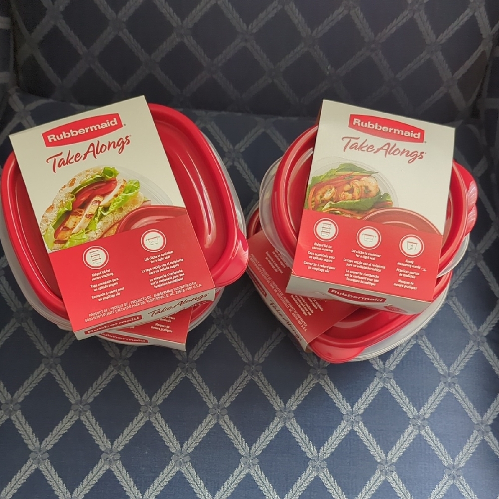 Rubbermaid Red TakeAlongs Containers Set